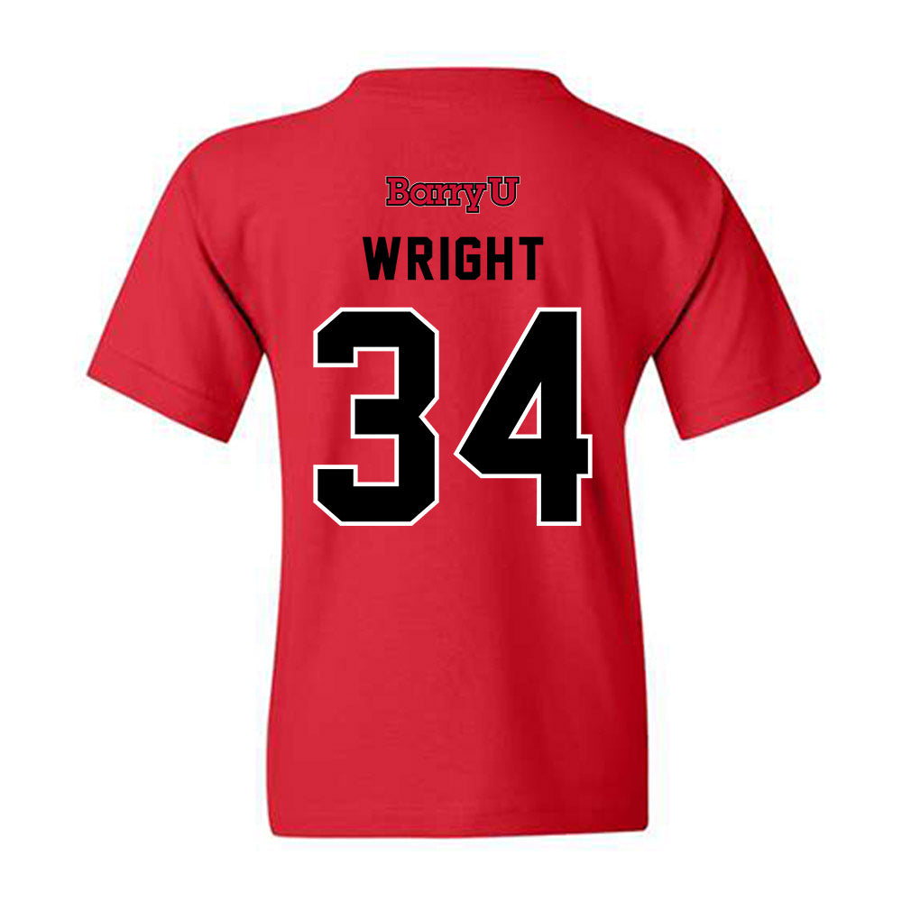 Barry - NCAA Baseball : Dane Wright - Classic Shersey Youth T-Shirt-1