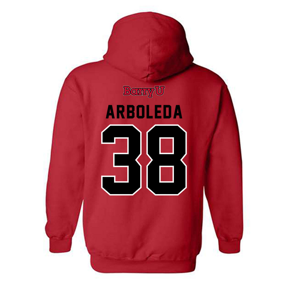 Barry - NCAA Men's Soccer : Madden Arboleda - Classic Shersey Hooded Sweatshirt-1