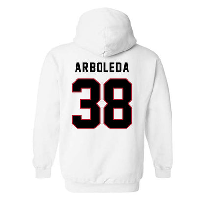 Barry - NCAA Men's Soccer : Madden Arboleda - Classic Shersey Hooded Sweatshirt-1