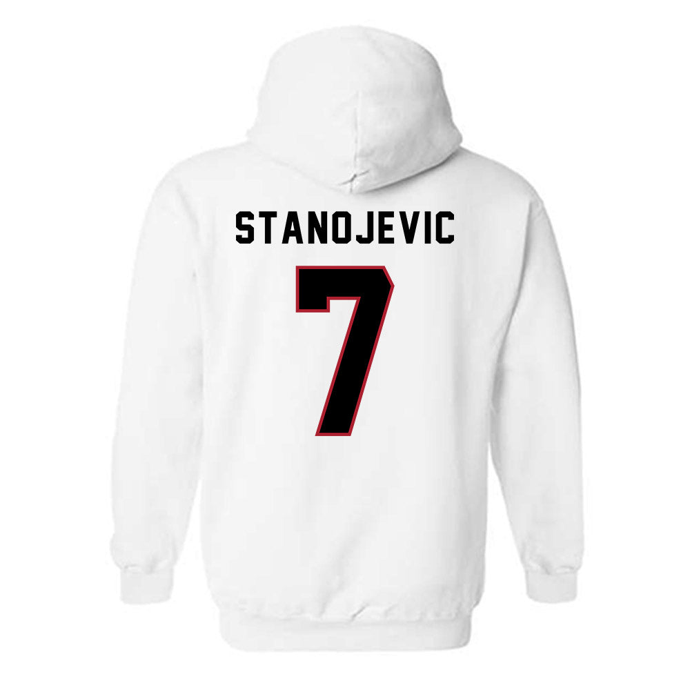 Barry - NCAA Men's Soccer : Zeljko Stanojevic - Classic Shersey Hooded Sweatshirt-1