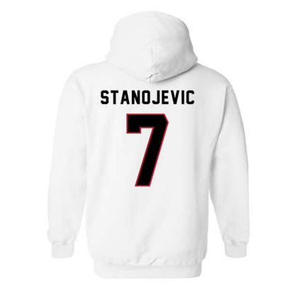 Barry - NCAA Men's Soccer : Zeljko Stanojevic - Classic Shersey Hooded Sweatshirt-1