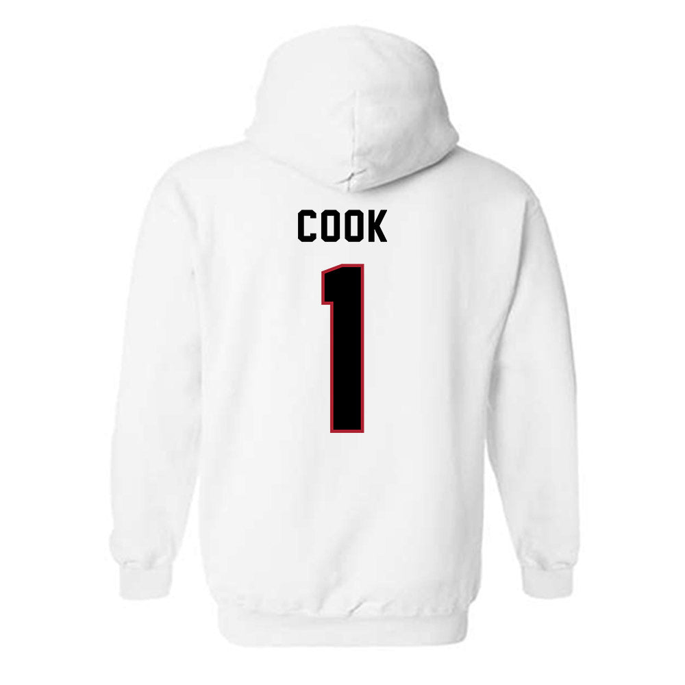 Barry - NCAA Women's Basketball : Jamir Cook - Classic Shersey Hooded Sweatshirt-1