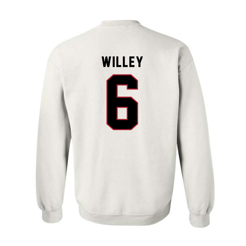 Barry - NCAA Women's Volleyball : Sarah Willey - Classic Shersey Crewneck Sweatshirt-1