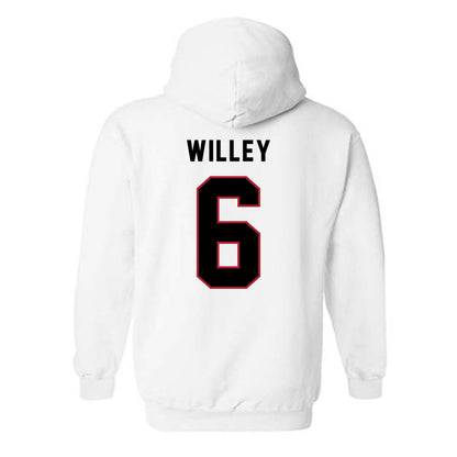 Barry - NCAA Women's Volleyball : Sarah Willey - Classic Shersey Hooded Sweatshirt-1