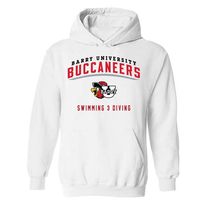 Barry - NCAA Men's Swimming & Diving : Griffin Garnot - Classic Shersey Hooded Sweatshirt-0