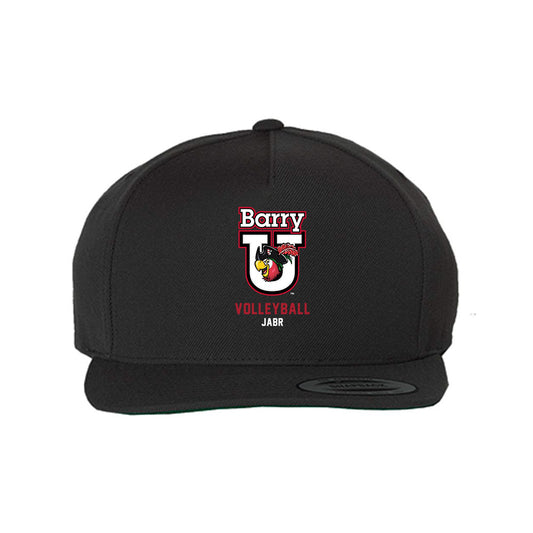 Barry - NCAA Men's Volleyball : Zachary Jabr - Snapback Hat-0