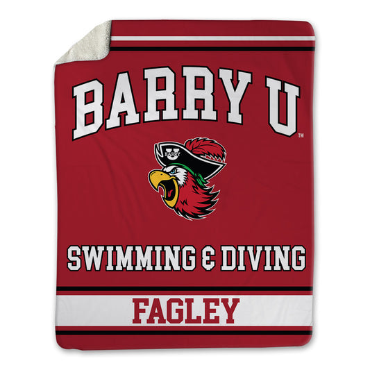 Barry - NCAA Men's Swimming & Diving : Kaemon Fagley - Blanket-0