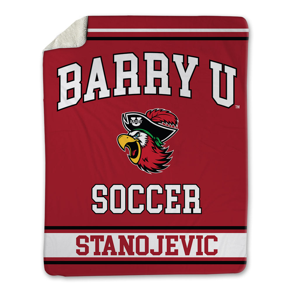 Barry - NCAA Men's Soccer : Zeljko Stanojevic - Blanket-0