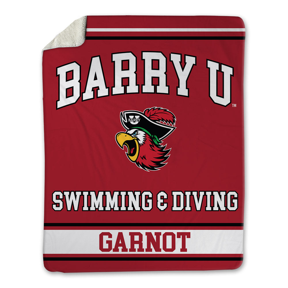 Barry - NCAA Men's Swimming & Diving : Griffin Garnot - Blanket-0