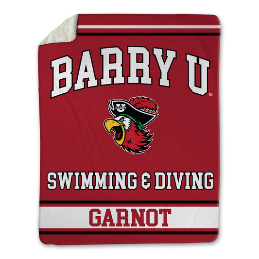 Barry - NCAA Men's Swimming & Diving : Griffin Garnot - Blanket-0