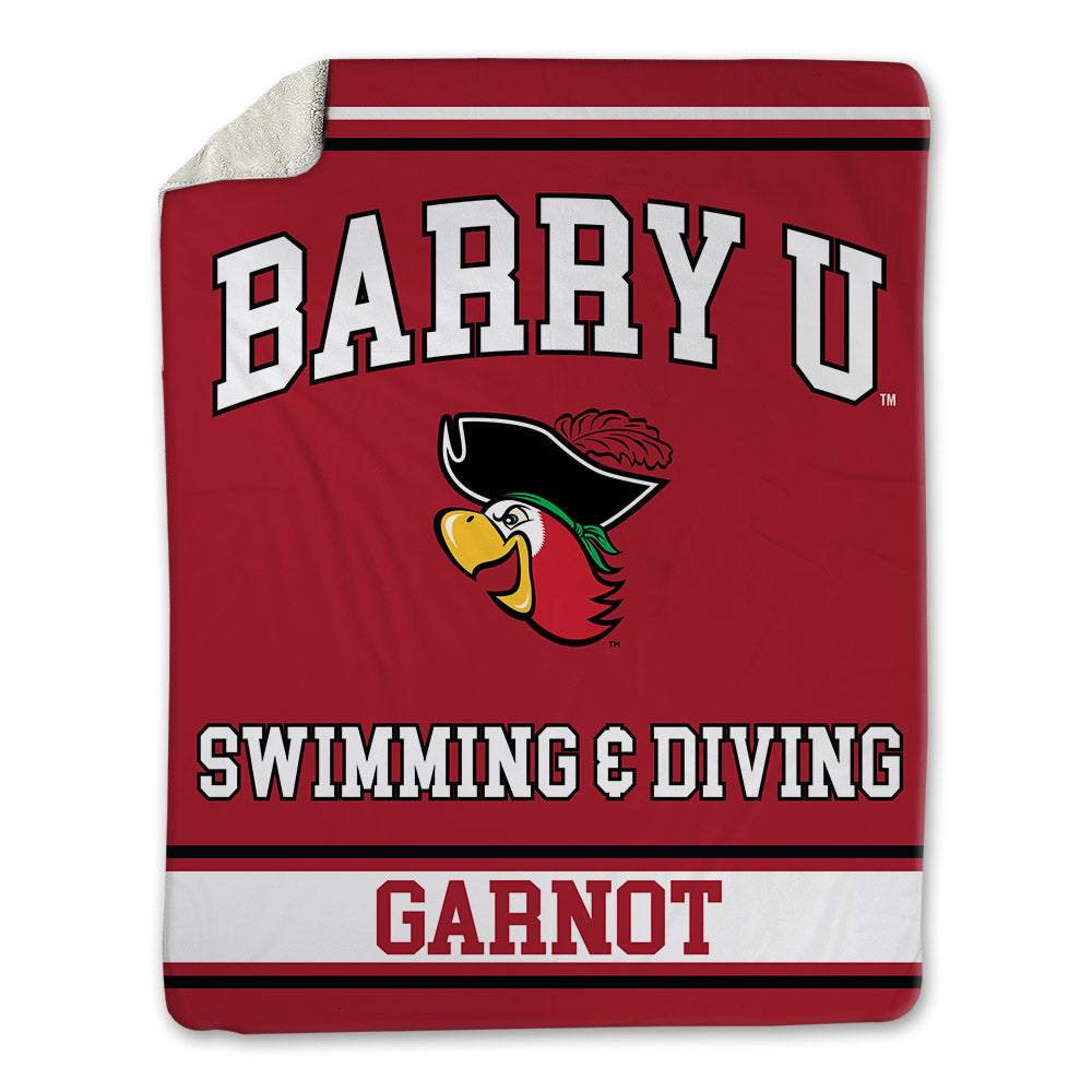 Barry - NCAA Men's Swimming & Diving : Griffin Garnot - Blanket-0