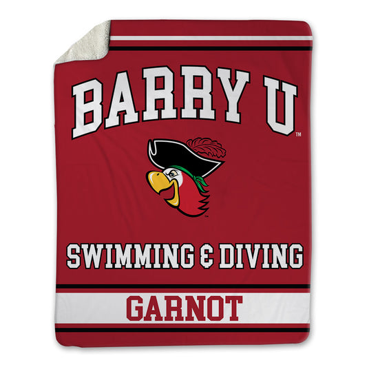 Barry - NCAA Men's Swimming & Diving : Griffin Garnot - Blanket-0