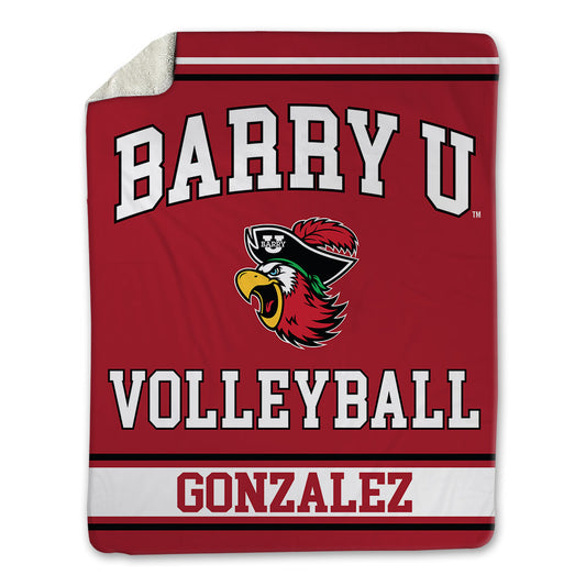 Barry - NCAA Men's Volleyball : Julian Gonzalez - Blanket-0