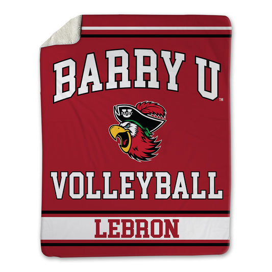 Barry - NCAA Women's Volleyball : Alondra Lebron - Blanket-0