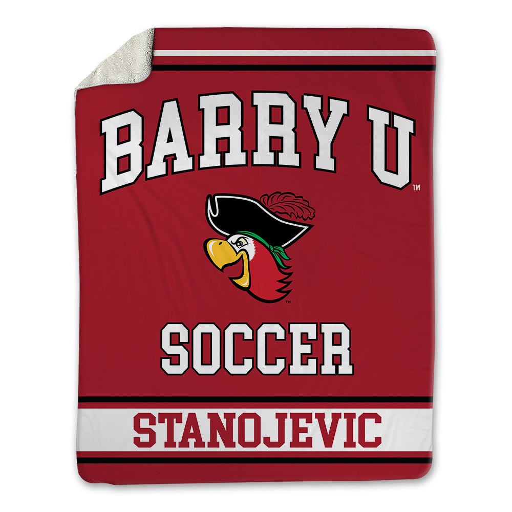 Barry - NCAA Men's Soccer : Zeljko Stanojevic - Blanket-0