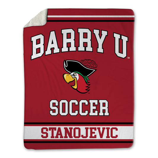 Barry - NCAA Men's Soccer : Zeljko Stanojevic - Blanket-0
