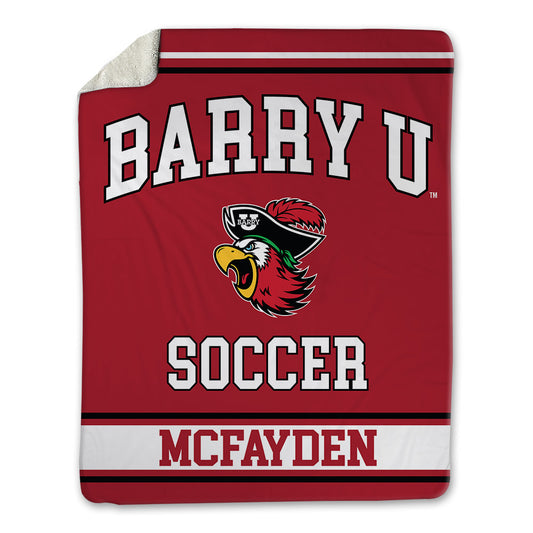 Barry - NCAA Women's Soccer : Alyna McFayden - Blanket-0