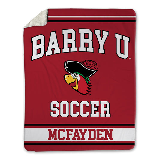 Barry - NCAA Women's Soccer : Alyna McFayden - Blanket-0