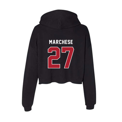 Barry - NCAA Softball : Cameron Marchese - Classic Shersey Women's Crop Fleece Hooded Sweatshirt-1