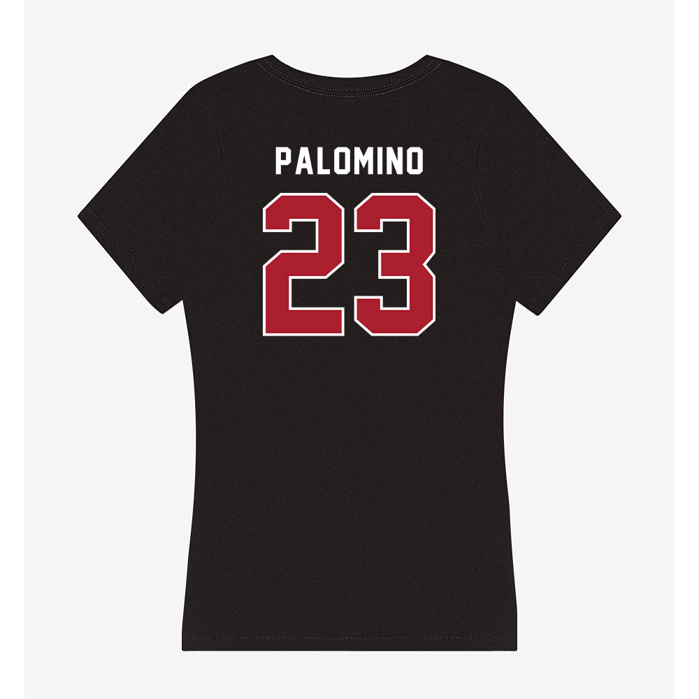 Barry - NCAA Baseball : Christopher Palomino - Classic Shersey Women's V-Neck T-Shirt-1