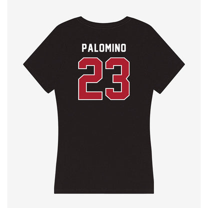 Barry - NCAA Baseball : Christopher Palomino - Classic Shersey Women's V-Neck T-Shirt-1
