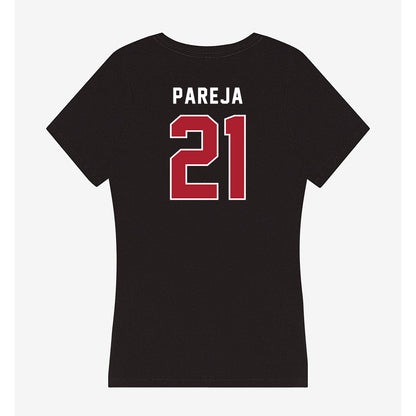 Barry - NCAA Women's Basketball : Paola Pareja - Classic Shersey Women's V-Neck T-Shirt-1
