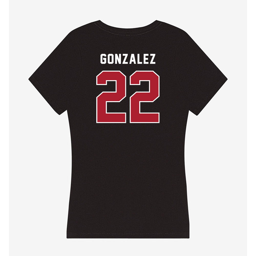 Barry - NCAA Men's Volleyball : Julian Gonzalez - Classic Shersey Women's V-Neck T-Shirt-1