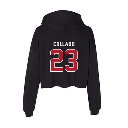 Barry - NCAA Softball : Kamerin Collado - Classic Shersey Women's Crop Fleece Hooded Sweatshirt-1