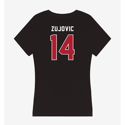 Barry - NCAA Women's Volleyball : Ivana Zujovic - Classic Shersey Women's V-Neck T-Shirt-1