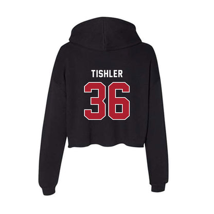 Barry - NCAA Women's Soccer : Tatum Tishler - Classic Shersey Women's Crop Fleece Hooded Sweatshirt-1