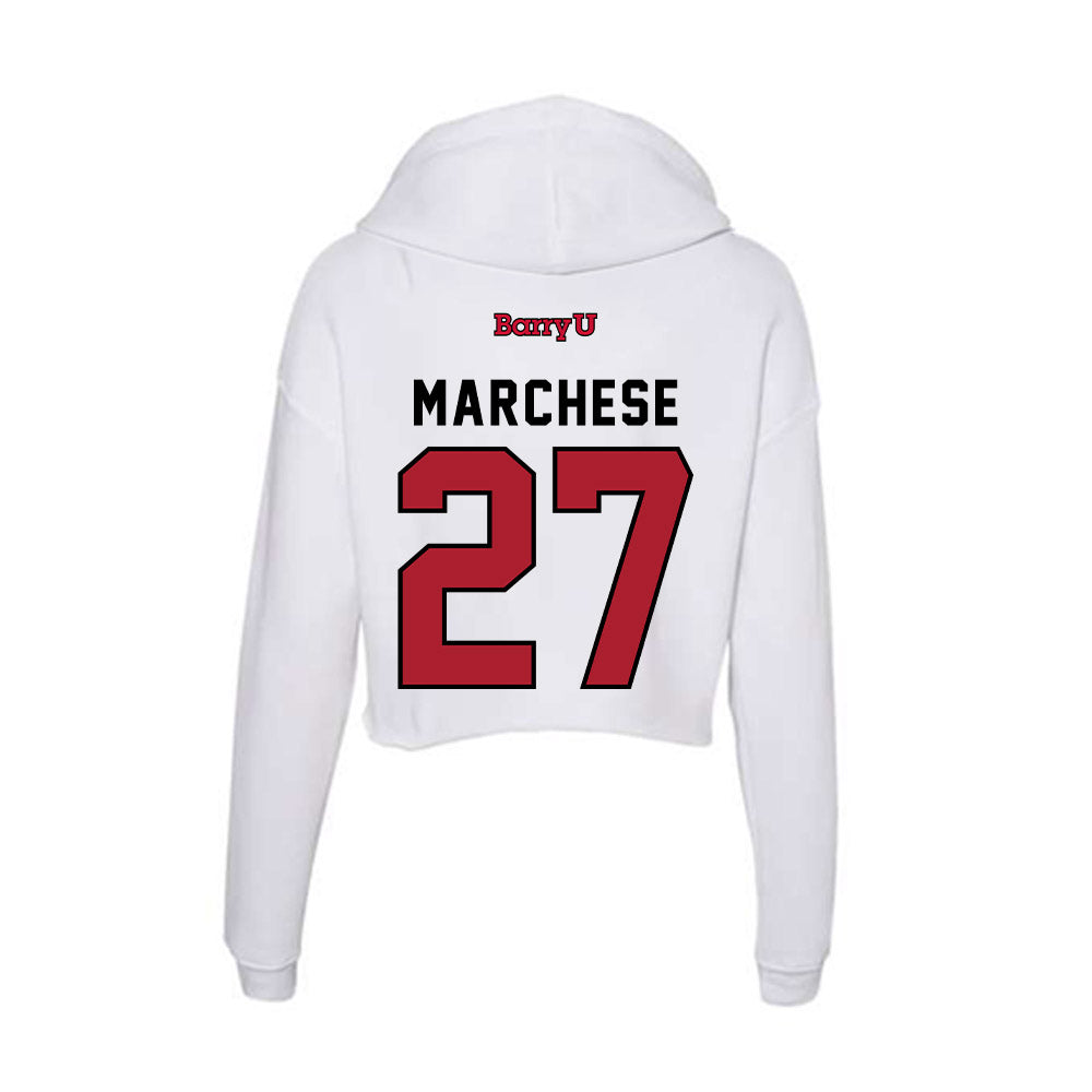 Barry - NCAA Softball : Cameron Marchese - Classic Shersey Women's Crop Fleece Hooded Sweatshirt-1