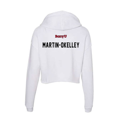 Barry - NCAA Men's Track & Field : Erick Martin-Okelley - Classic Shersey Women's Crop Fleece Hooded Sweatshirt-1