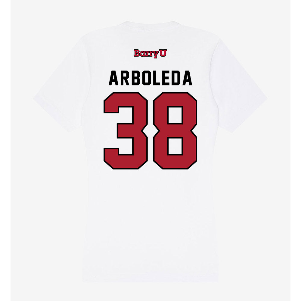 Barry - NCAA Men's Soccer : Madden Arboleda - Classic Shersey Women's V-Neck T-Shirt-1