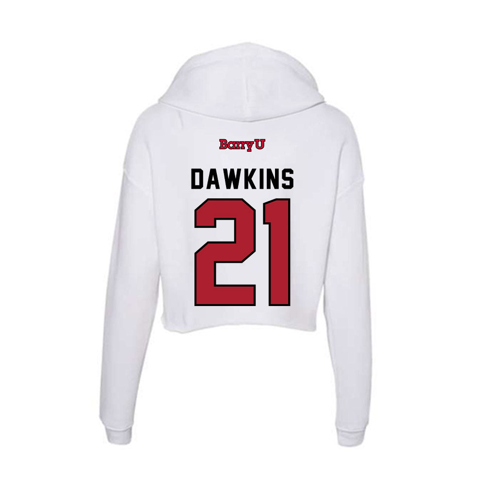 Barry - NCAA Softball : Mariah Dawkins - Classic Shersey Women's Crop Fleece Hooded Sweatshirt-1