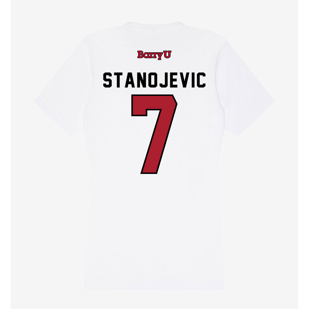 Barry - NCAA Men's Soccer : Zeljko Stanojevic - Classic Shersey Women's V-Neck T-Shirt-1