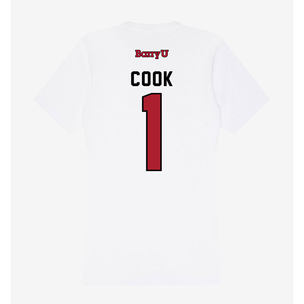 Barry - NCAA Women's Basketball : Jamir Cook - Classic Shersey Women's V-Neck T-Shirt-1
