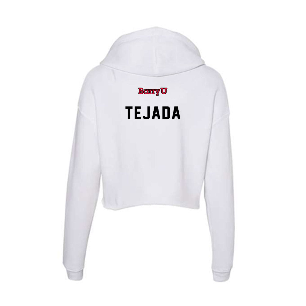 Barry - NCAA Men's Track & Field : Dominic Tejada - Classic Shersey Women's Crop Fleece Hooded Sweatshirt-1