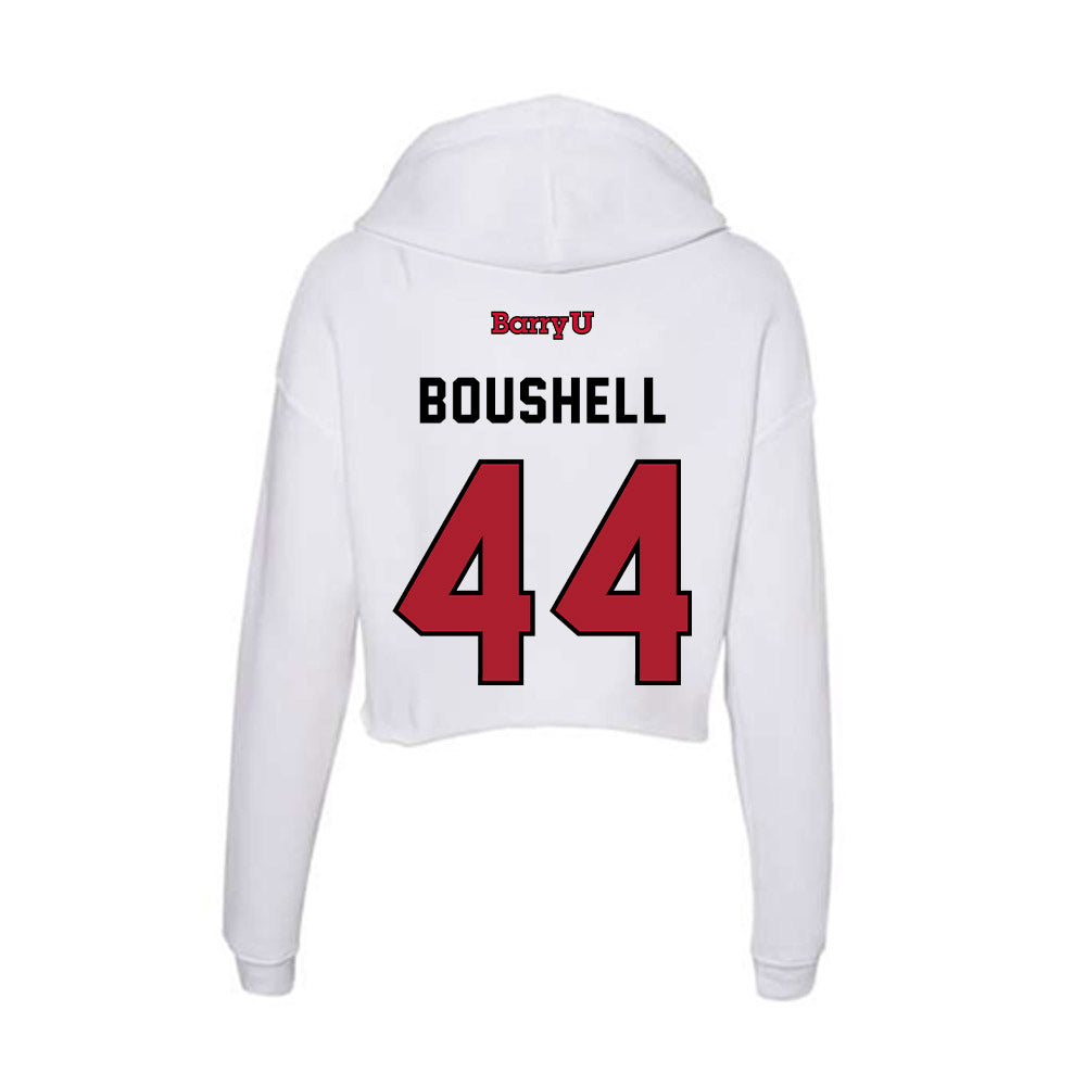 Barry - NCAA Women's Soccer : Aubrey Boushell - Classic Shersey Women's Crop Fleece Hooded Sweatshirt-1