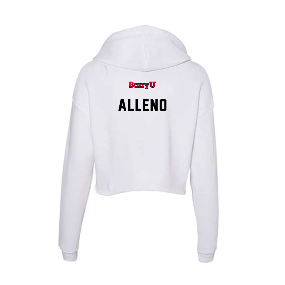 Barry - NCAA Men's Tennis : Loup Alleno - Classic Shersey Women's Crop Fleece Hooded Sweatshirt-1