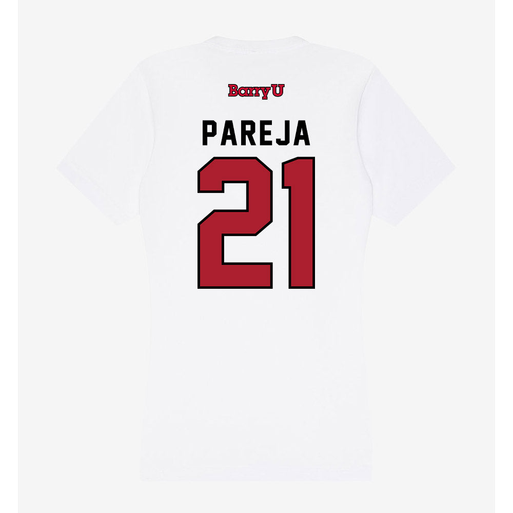Barry - NCAA Women's Basketball : Paola Pareja - Classic Shersey Women's V-Neck T-Shirt-1