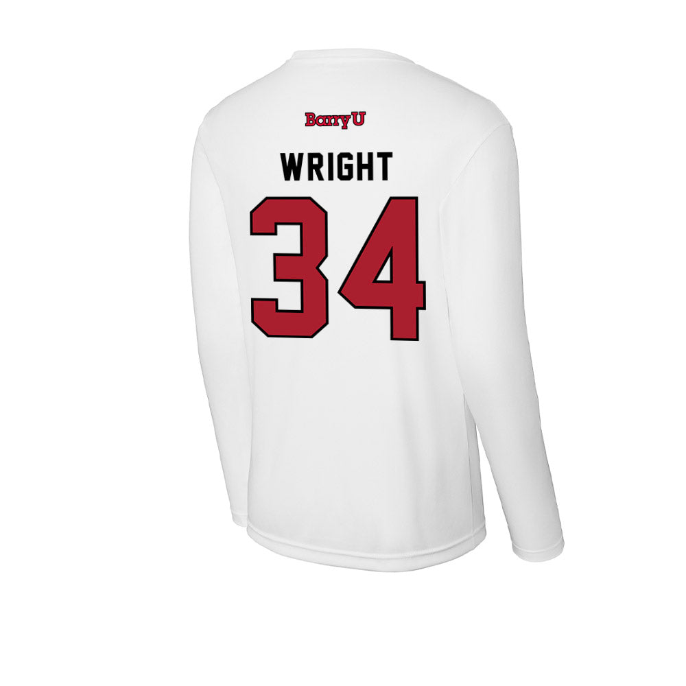 Barry - NCAA Baseball : Dane Wright - Classic Shersey Activewear Long Sleeve T-Shirt-1