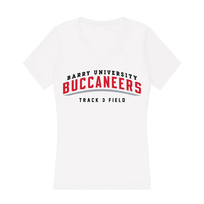 Barry - NCAA Men's Track & Field : Jaylon Sarjeant - Classic Shersey Women's V-Neck T-Shirt-0