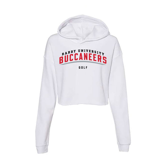 Barry - NCAA Men's Golf : Giorgio Celani - Classic Shersey Women's Crop Fleece Hooded Sweatshirt-0
