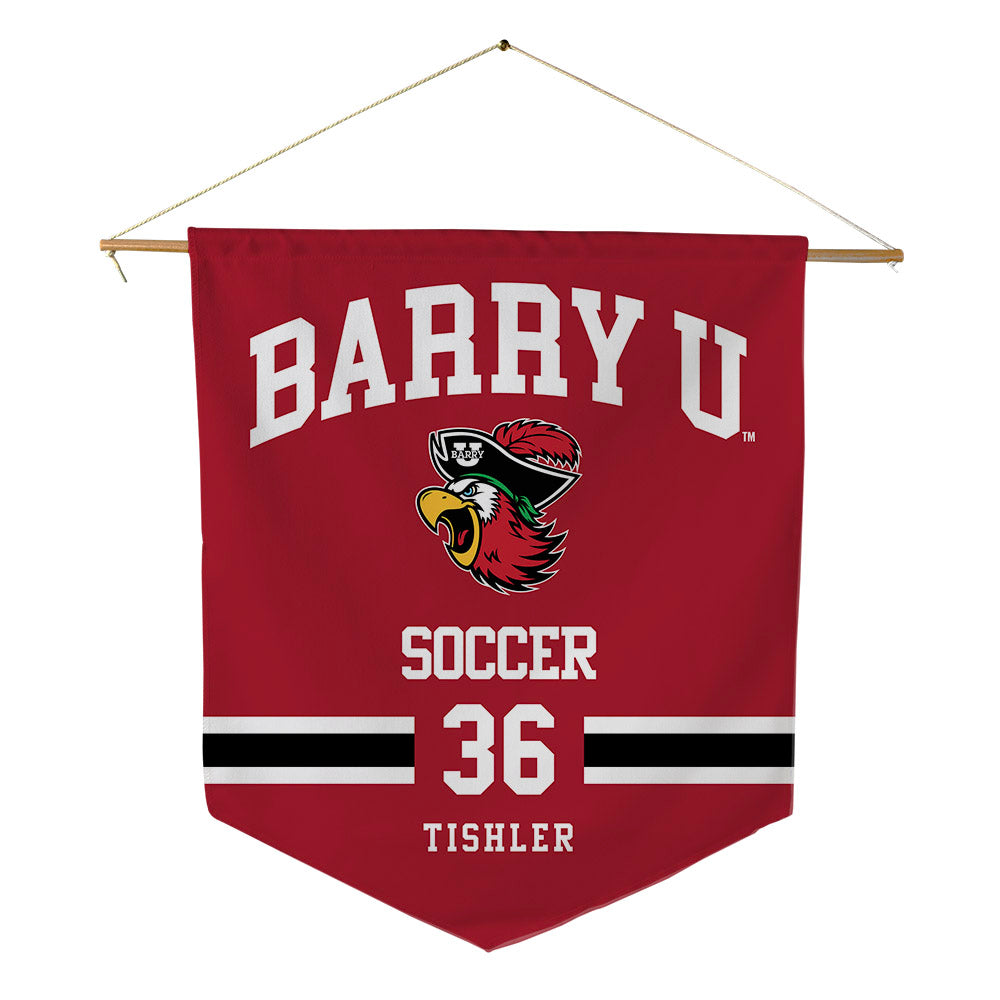 Barry - NCAA Women's Soccer : Tatum Tishler - Pennant - 18" x 21"-0