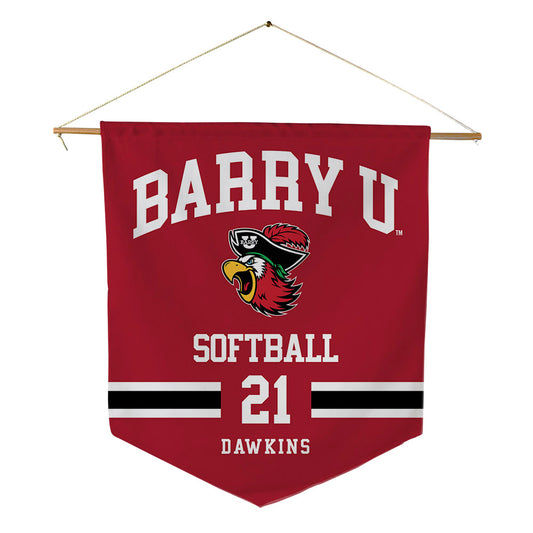 Barry - NCAA Softball : Mariah Dawkins - Pennant - 18" x 21"-0