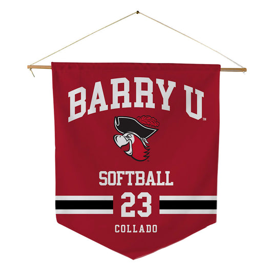 Barry - NCAA Softball : Kamerin Collado - Pennant - 18" x 21"-0