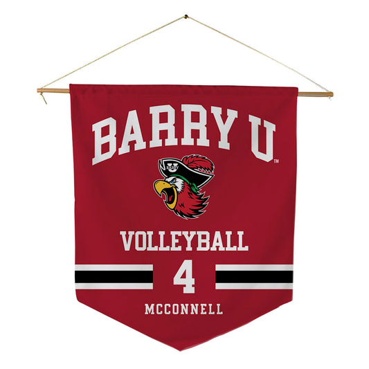 Barry - NCAA Women's Volleyball : Maye McConnell - Pennant - 18" x 21"-0