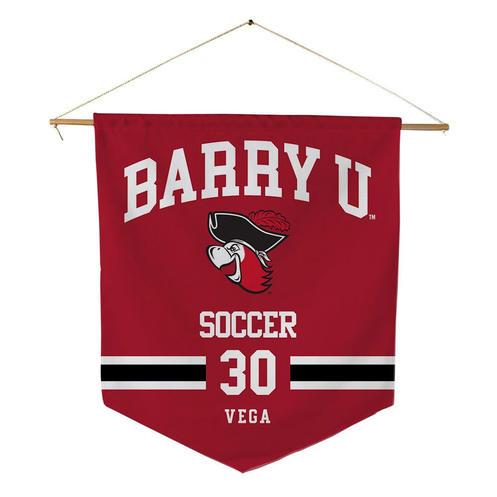 Barry - NCAA Women's Soccer : Sophia Vega - Pennant - 18" x 21"-0