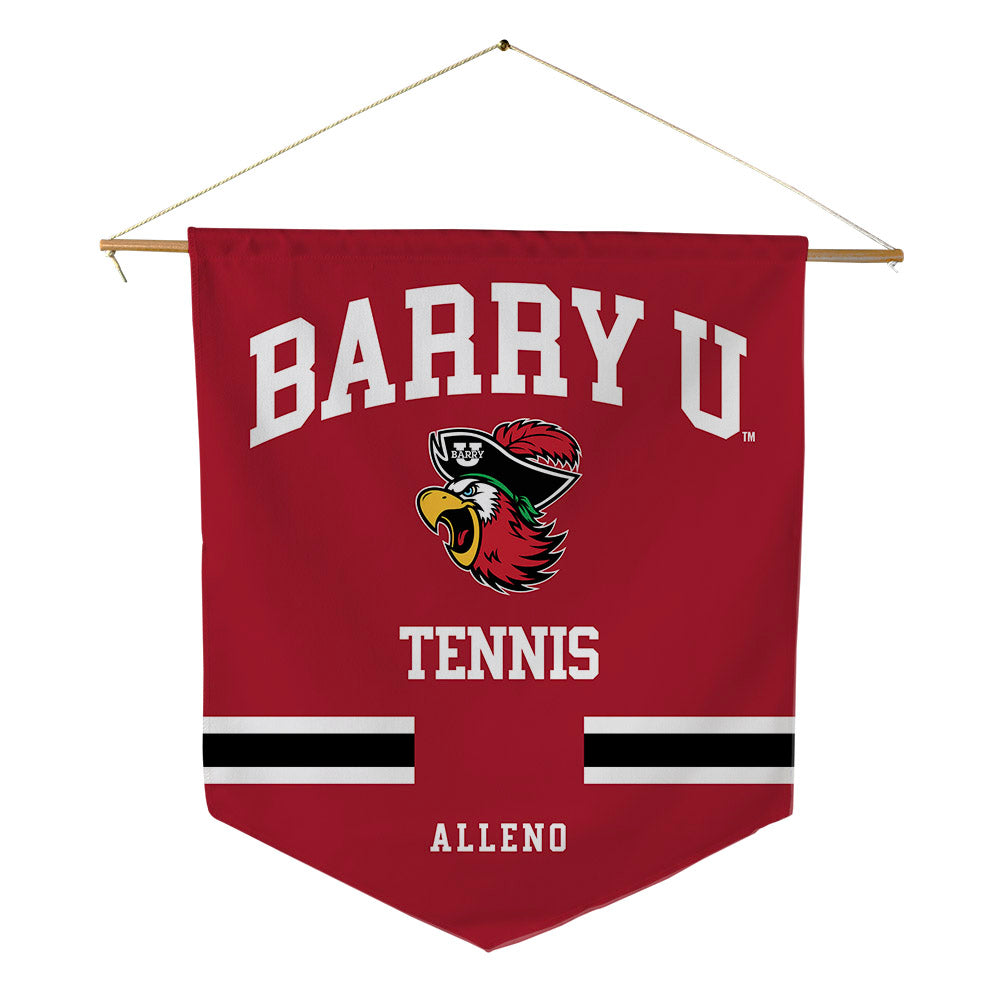 Barry - NCAA Men's Tennis : Loup Alleno - Pennant - 18" x 21"-0