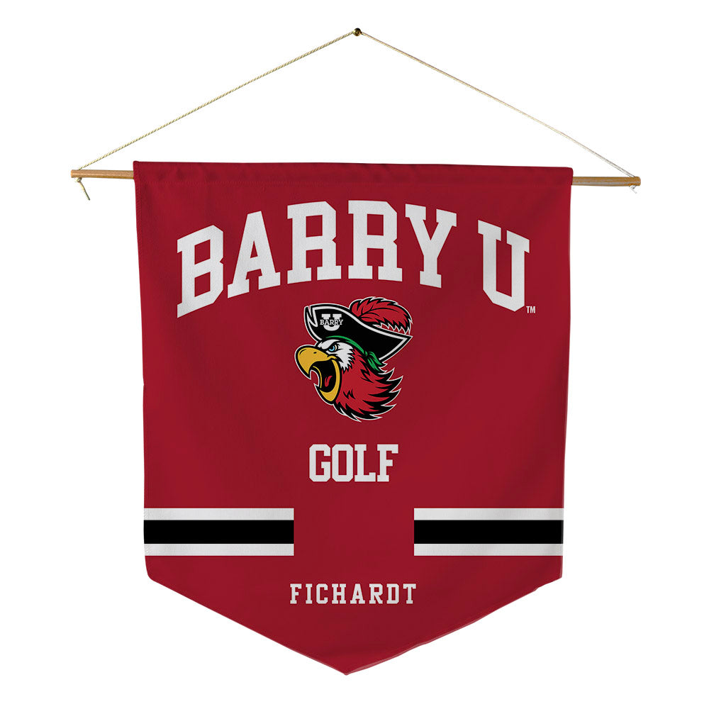 Barry - NCAA Men's Golf : Ethan Fichardt - Pennant - 18" x 21"-0